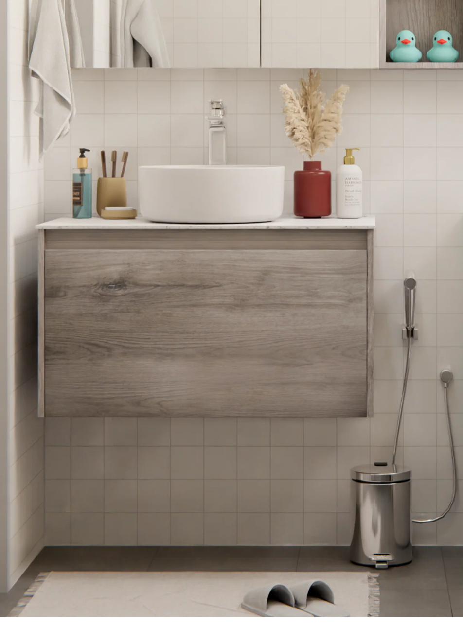 HERA Charcoal Ash vanity cabinet